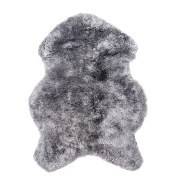 Natural Home Decor Icelandic Sheepskin Single Short-Haired Rug1-PieceGrey
